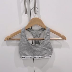 Calvin Klein Carousel Bralette | Gray, XS
